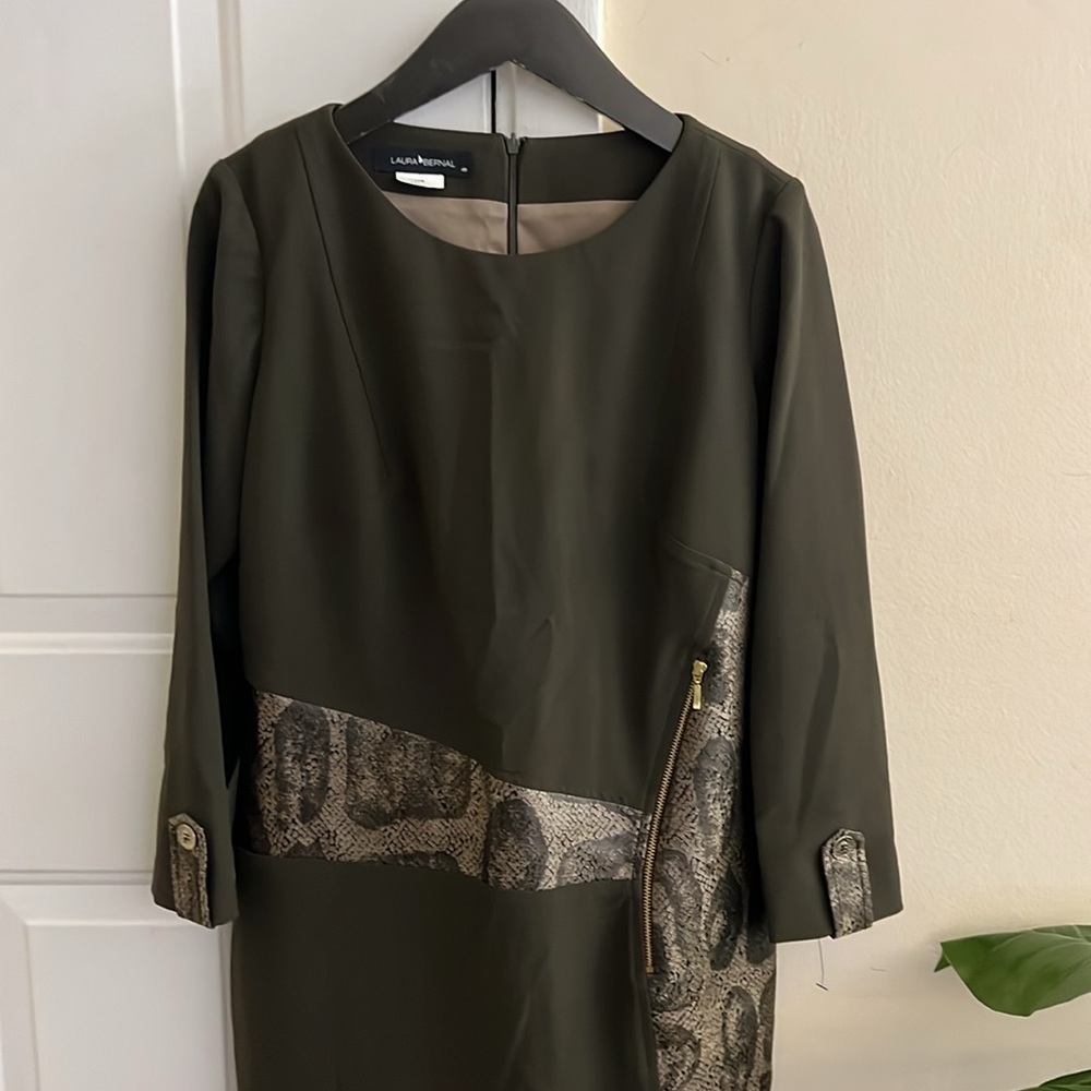Laura Bernal Snakeskin Sheath Dress Size EU 40 US Medium - Picture 3 of 12